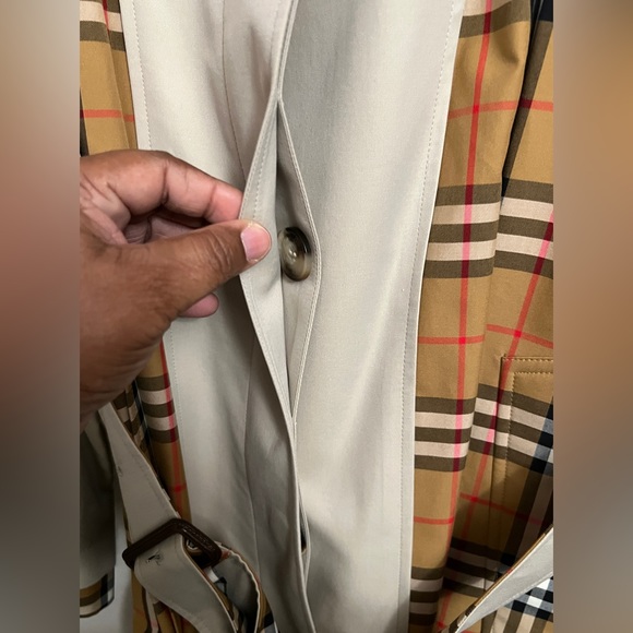 BURBERRY GUISELEY HOUSE CHECK TROPICAL GABARDINE CAR COAT SIZE 10US/12UK/44EU - Picture 12 of 15
